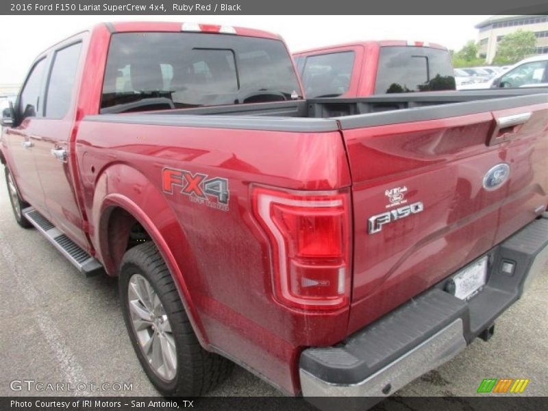 Ruby Red / Black 2016 Ford F150 Lariat SuperCrew 4x4