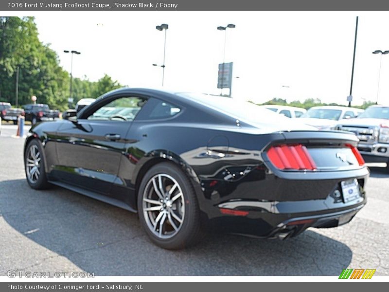 Shadow Black / Ebony 2016 Ford Mustang EcoBoost Coupe