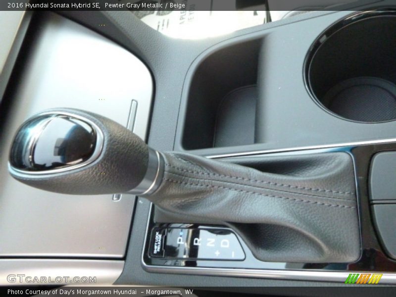Pewter Gray Metallic / Beige 2016 Hyundai Sonata Hybrid SE