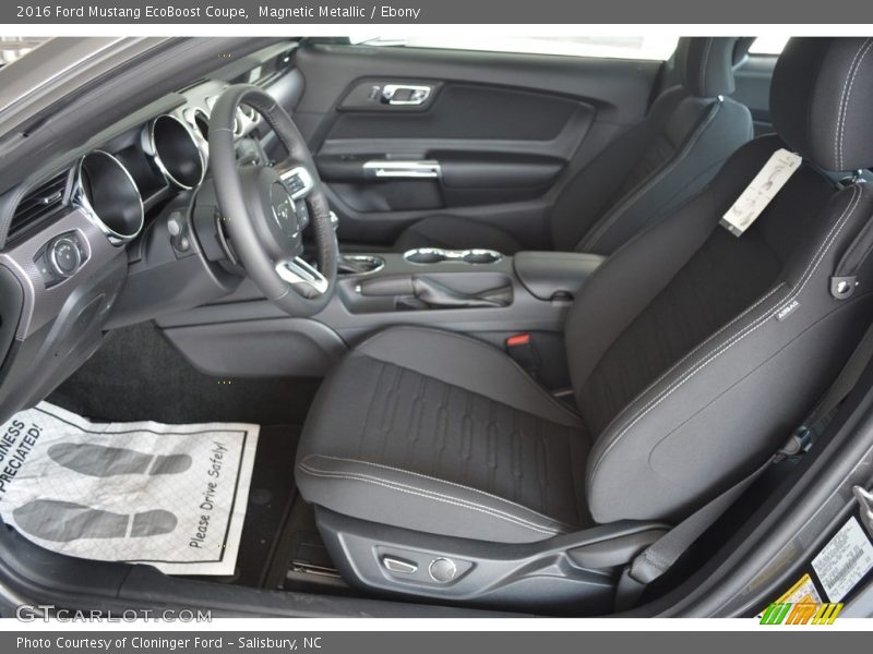Magnetic Metallic / Ebony 2016 Ford Mustang EcoBoost Coupe