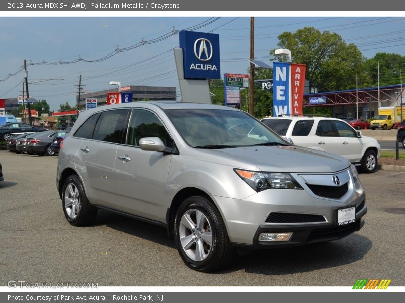 Palladium Metallic / Graystone 2013 Acura MDX SH-AWD