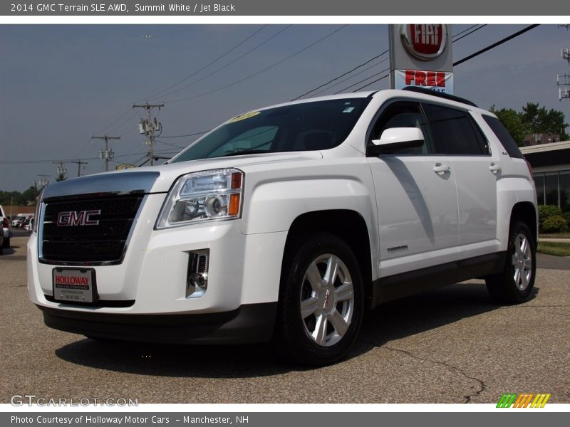 Summit White / Jet Black 2014 GMC Terrain SLE AWD