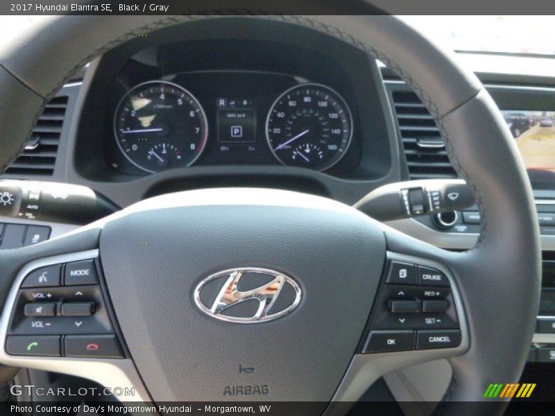 Black / Gray 2017 Hyundai Elantra SE