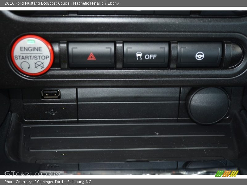 Magnetic Metallic / Ebony 2016 Ford Mustang EcoBoost Coupe