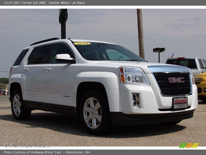 Summit White / Jet Black 2014 GMC Terrain SLE AWD