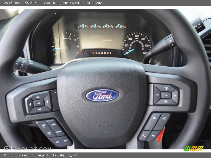 Blue Jeans / Medium Earth Gray 2016 Ford F150 XL SuperCab