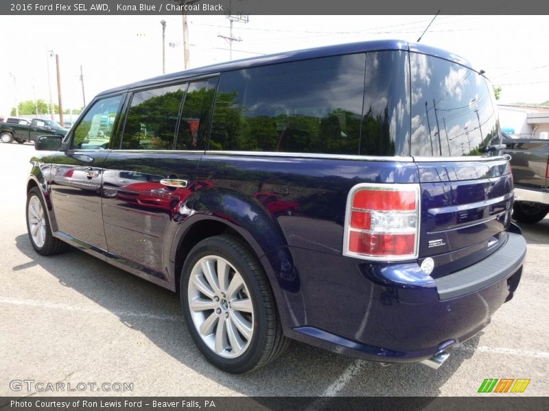 Kona Blue / Charcoal Black 2016 Ford Flex SEL AWD