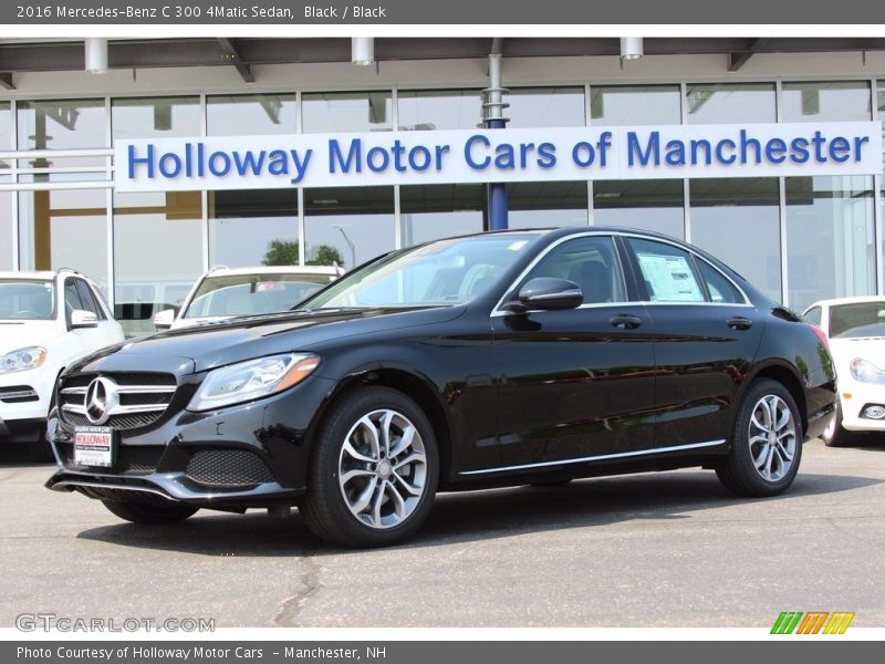 Black / Black 2016 Mercedes-Benz C 300 4Matic Sedan
