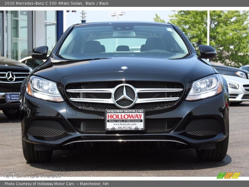 Black / Black 2016 Mercedes-Benz C 300 4Matic Sedan