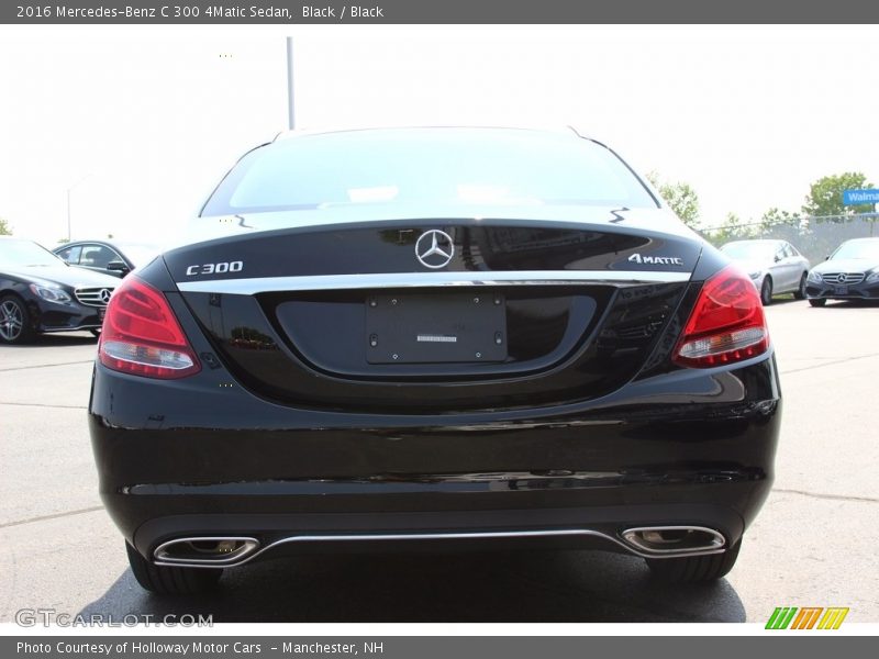 Black / Black 2016 Mercedes-Benz C 300 4Matic Sedan