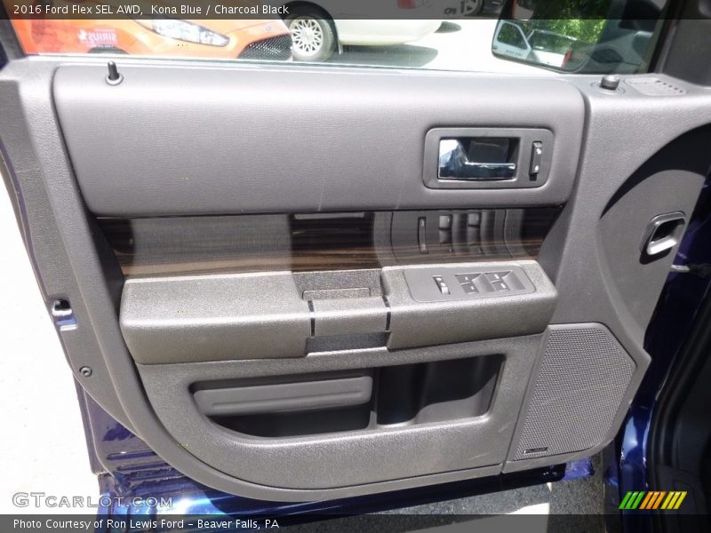 Kona Blue / Charcoal Black 2016 Ford Flex SEL AWD