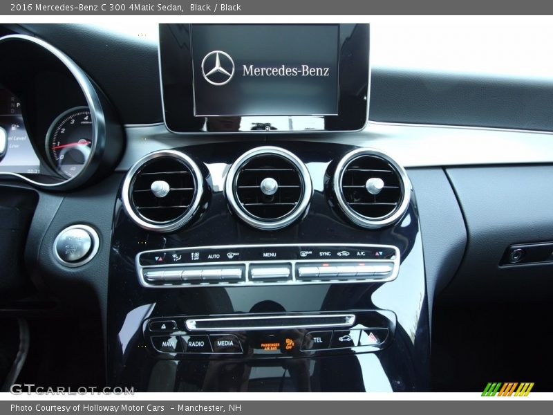 Black / Black 2016 Mercedes-Benz C 300 4Matic Sedan