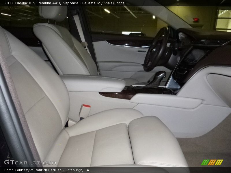 Sapphire Blue Metallic / Shale/Cocoa 2013 Cadillac XTS Premium AWD