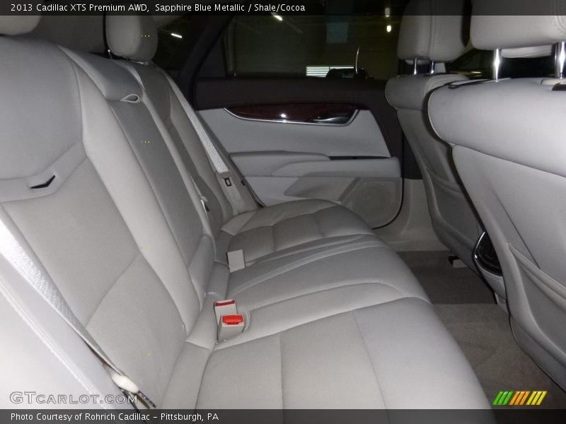 Sapphire Blue Metallic / Shale/Cocoa 2013 Cadillac XTS Premium AWD