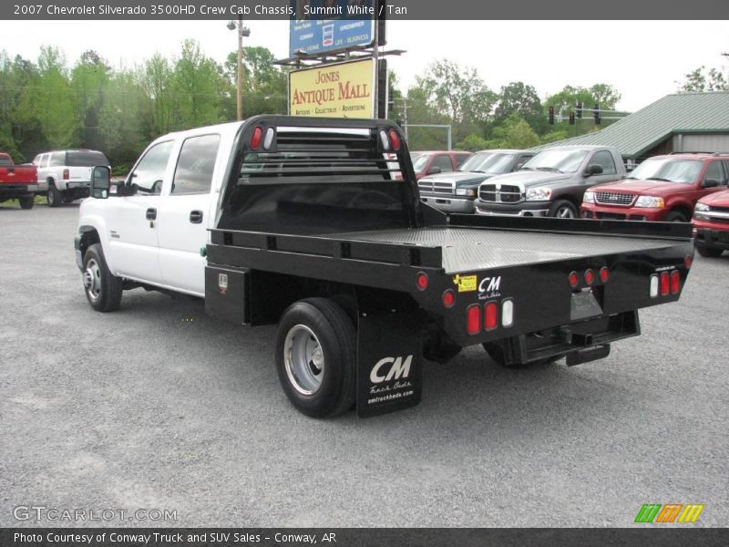 Summit White / Tan 2007 Chevrolet Silverado 3500HD Crew Cab Chassis