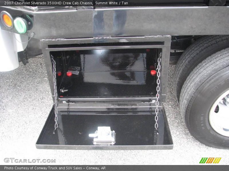 Summit White / Tan 2007 Chevrolet Silverado 3500HD Crew Cab Chassis