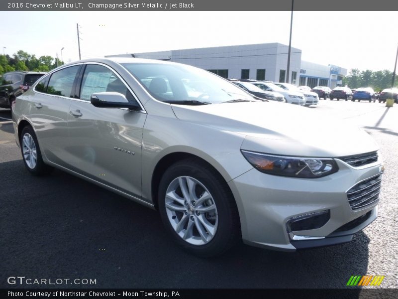 Champagne Silver Metallic / Jet Black 2016 Chevrolet Malibu LT