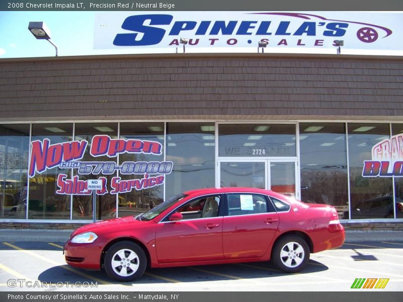 Precision Red / Neutral Beige 2008 Chevrolet Impala LT