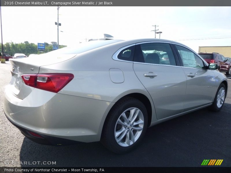 Champagne Silver Metallic / Jet Black 2016 Chevrolet Malibu LT