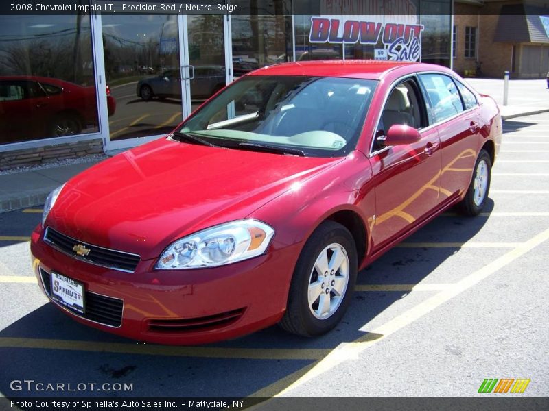 Precision Red / Neutral Beige 2008 Chevrolet Impala LT