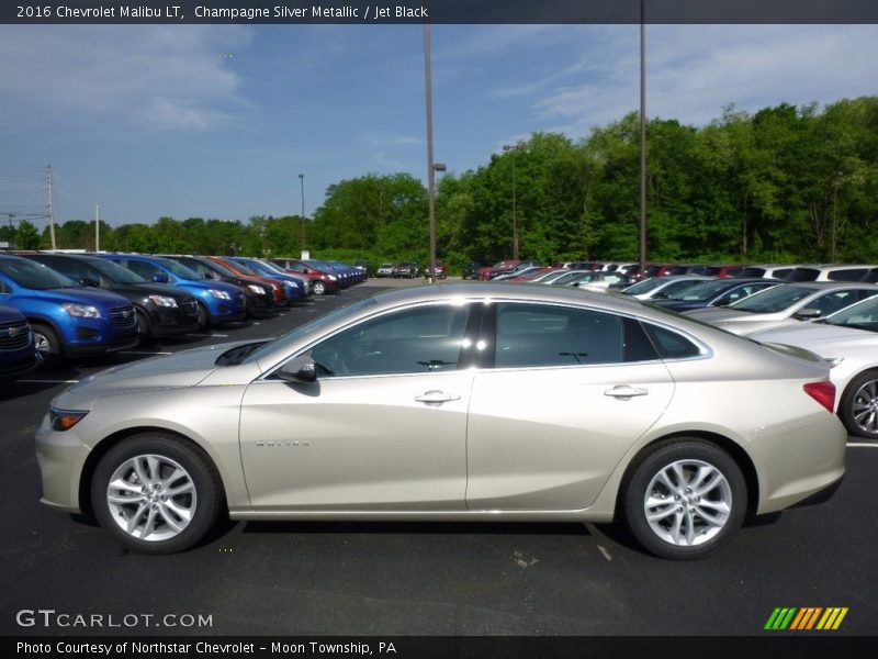 Champagne Silver Metallic / Jet Black 2016 Chevrolet Malibu LT
