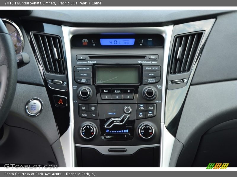 Pacific Blue Pearl / Camel 2013 Hyundai Sonata Limited