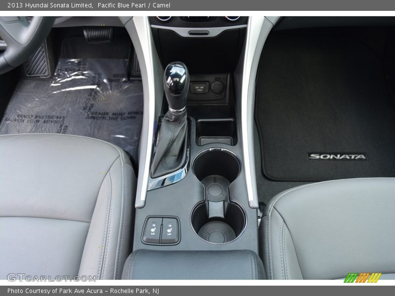 Pacific Blue Pearl / Camel 2013 Hyundai Sonata Limited