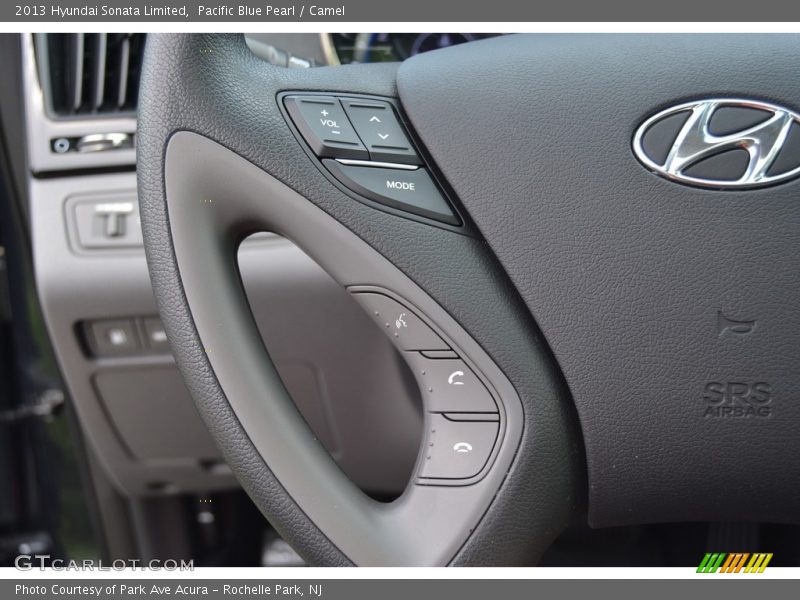 Pacific Blue Pearl / Camel 2013 Hyundai Sonata Limited