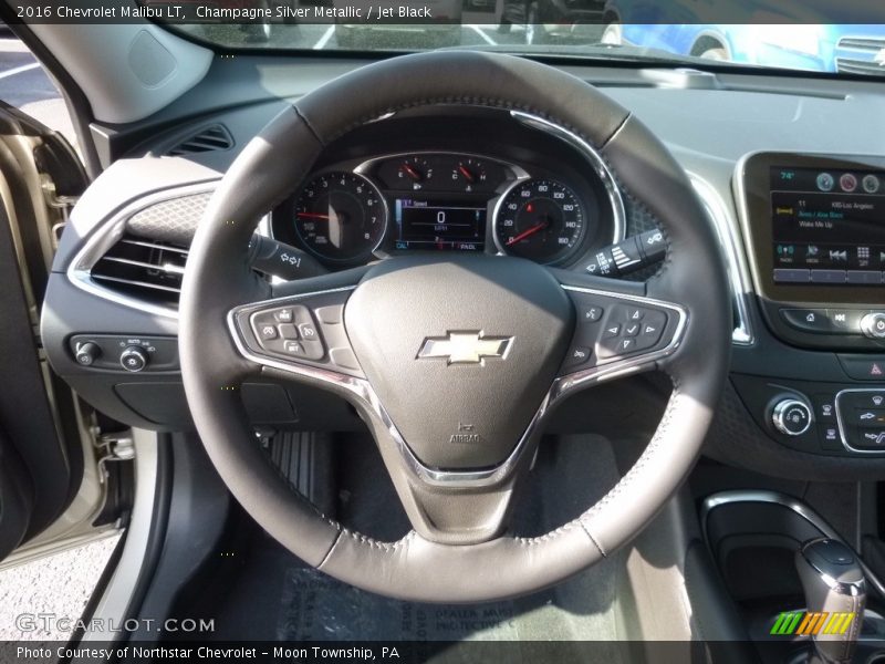 Champagne Silver Metallic / Jet Black 2016 Chevrolet Malibu LT