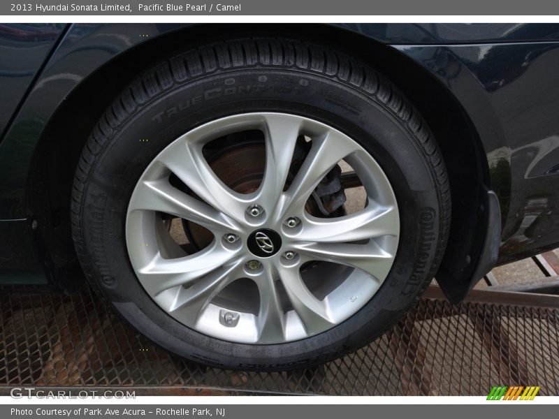 Pacific Blue Pearl / Camel 2013 Hyundai Sonata Limited