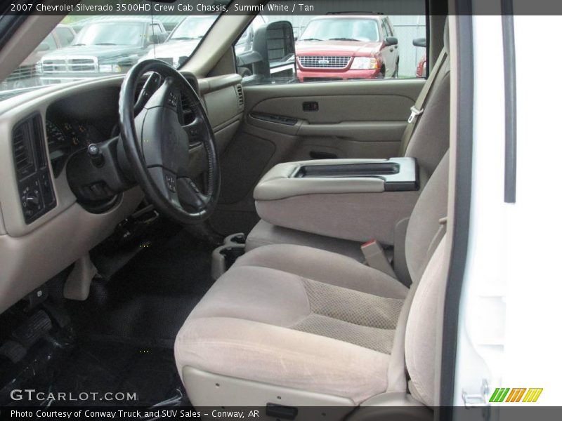 Summit White / Tan 2007 Chevrolet Silverado 3500HD Crew Cab Chassis