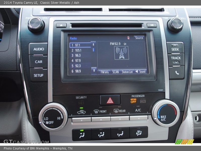 Classic Silver Metallic / Ash 2014 Toyota Camry LE