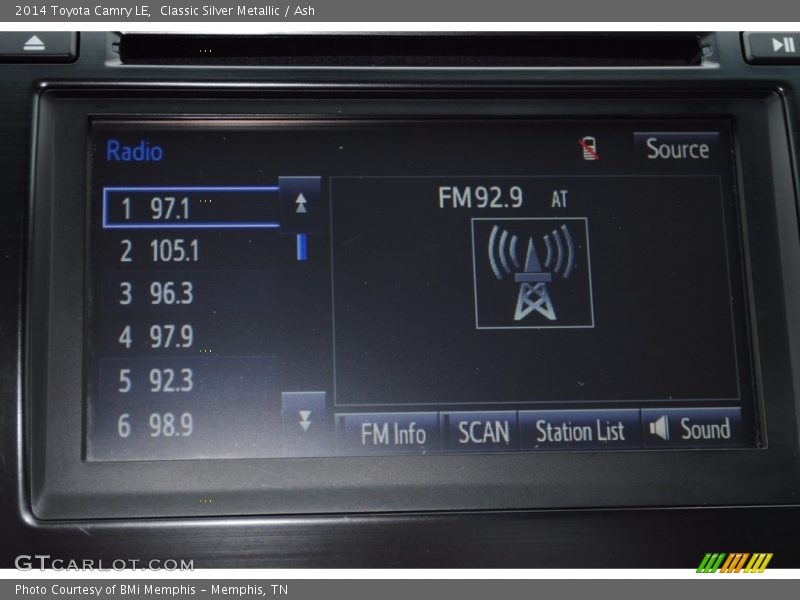 Classic Silver Metallic / Ash 2014 Toyota Camry LE