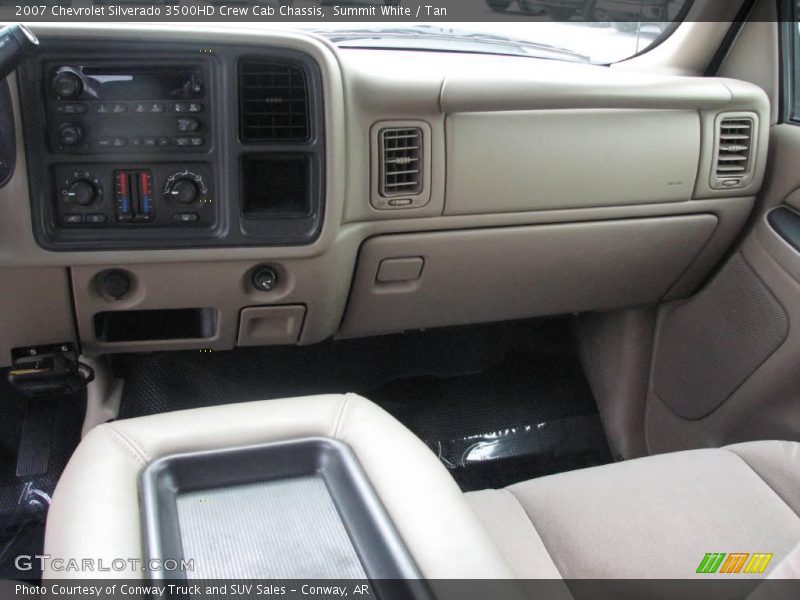 Summit White / Tan 2007 Chevrolet Silverado 3500HD Crew Cab Chassis