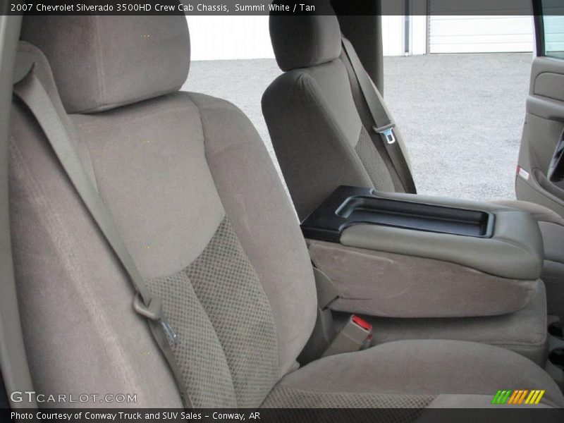 Summit White / Tan 2007 Chevrolet Silverado 3500HD Crew Cab Chassis