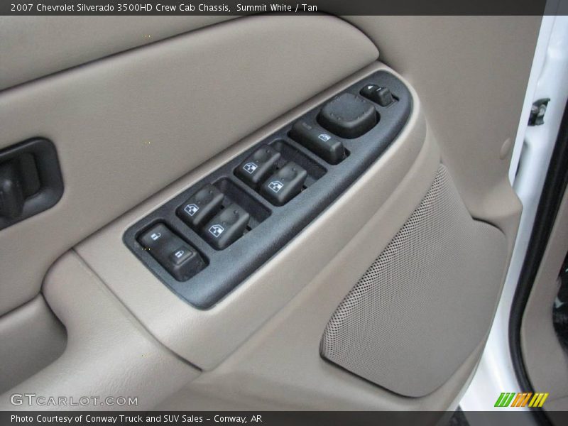 Summit White / Tan 2007 Chevrolet Silverado 3500HD Crew Cab Chassis