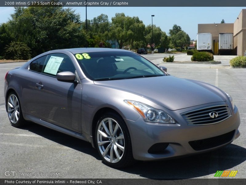 Amethyst Graphite Gray / Graphite 2008 Infiniti G 37 S Sport Coupe