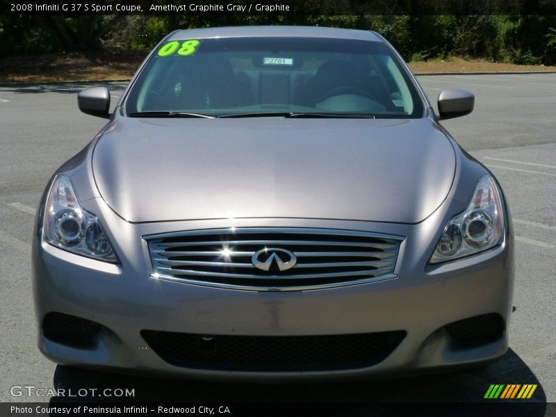 Amethyst Graphite Gray / Graphite 2008 Infiniti G 37 S Sport Coupe