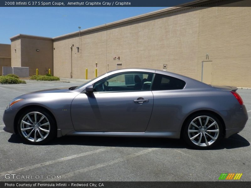 Amethyst Graphite Gray / Graphite 2008 Infiniti G 37 S Sport Coupe