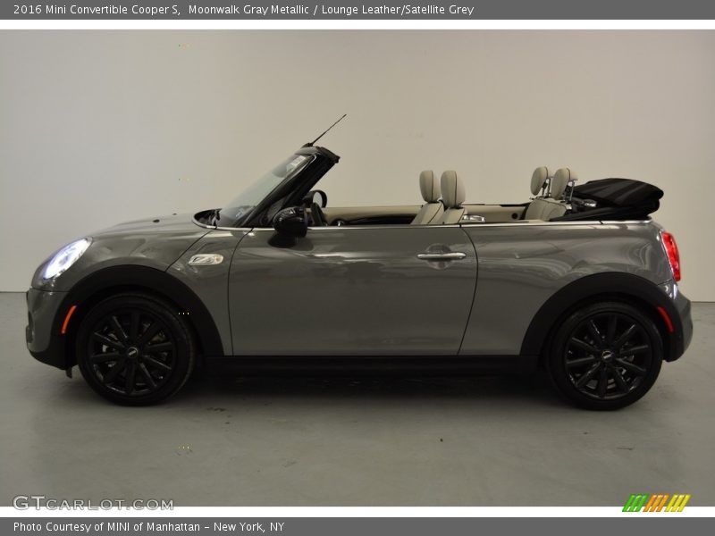 Moonwalk Gray Metallic / Lounge Leather/Satellite Grey 2016 Mini Convertible Cooper S