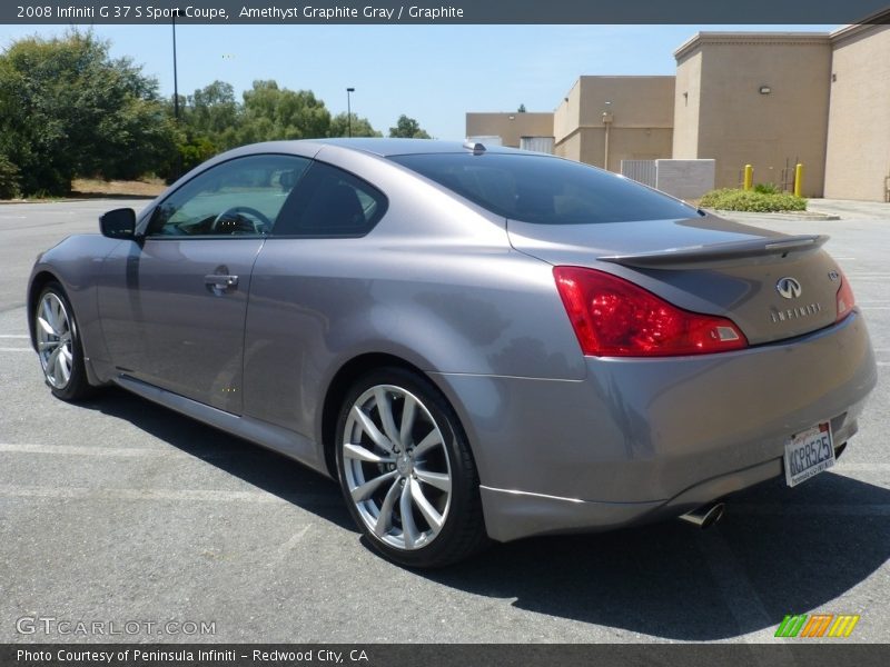 Amethyst Graphite Gray / Graphite 2008 Infiniti G 37 S Sport Coupe