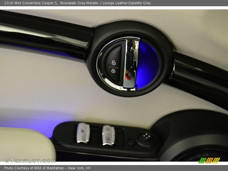 Moonwalk Gray Metallic / Lounge Leather/Satellite Grey 2016 Mini Convertible Cooper S