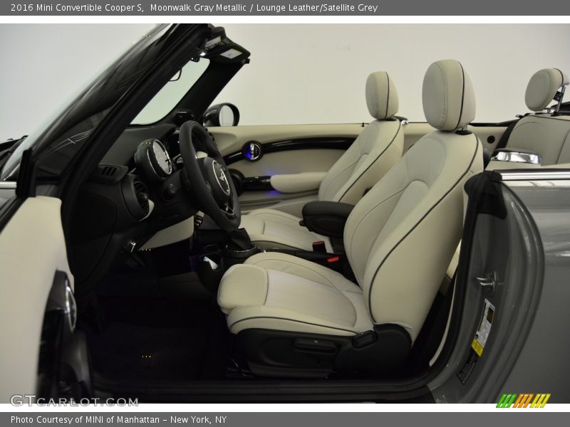 Moonwalk Gray Metallic / Lounge Leather/Satellite Grey 2016 Mini Convertible Cooper S