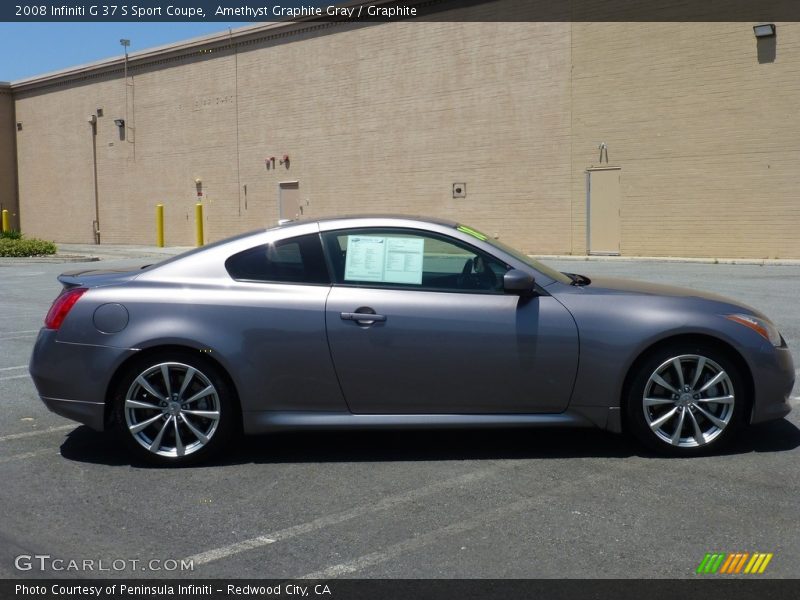 Amethyst Graphite Gray / Graphite 2008 Infiniti G 37 S Sport Coupe