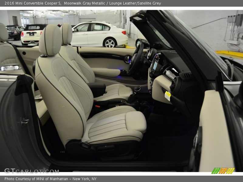 Moonwalk Gray Metallic / Lounge Leather/Satellite Grey 2016 Mini Convertible Cooper S