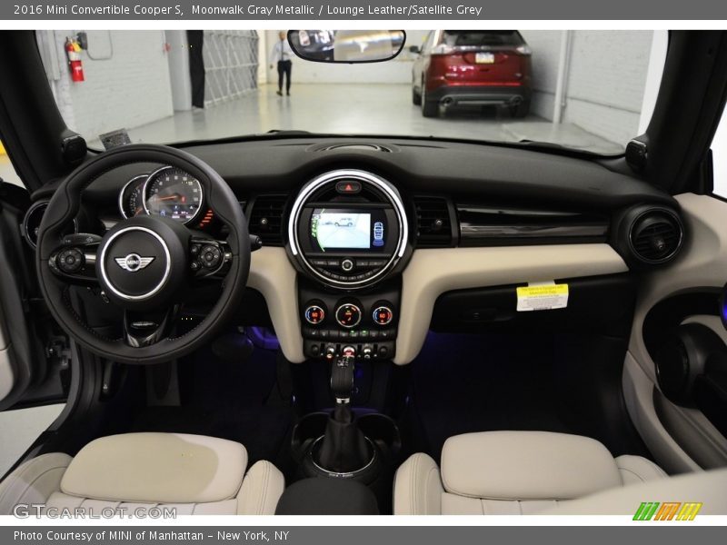 Moonwalk Gray Metallic / Lounge Leather/Satellite Grey 2016 Mini Convertible Cooper S