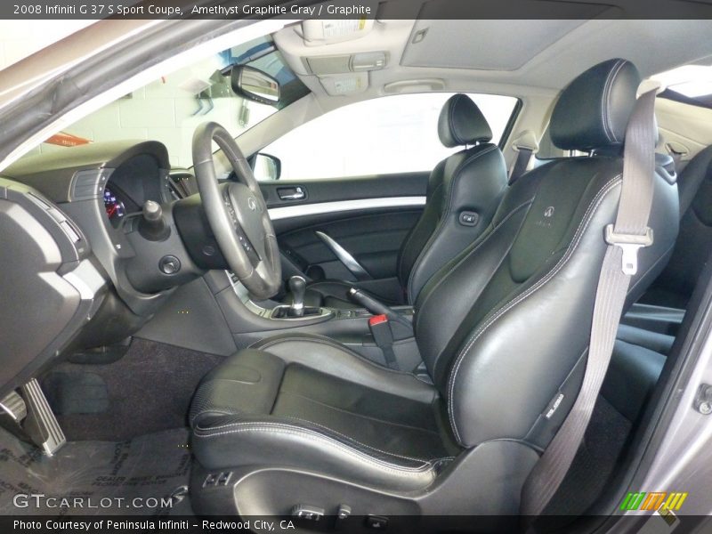 Amethyst Graphite Gray / Graphite 2008 Infiniti G 37 S Sport Coupe