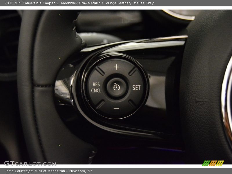 Moonwalk Gray Metallic / Lounge Leather/Satellite Grey 2016 Mini Convertible Cooper S