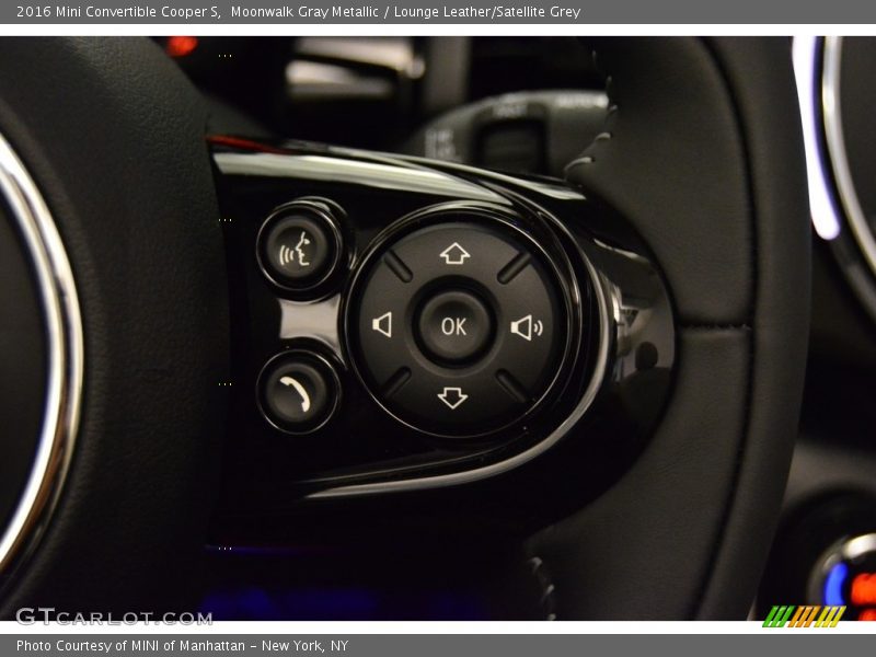 Moonwalk Gray Metallic / Lounge Leather/Satellite Grey 2016 Mini Convertible Cooper S