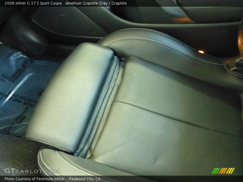 Amethyst Graphite Gray / Graphite 2008 Infiniti G 37 S Sport Coupe